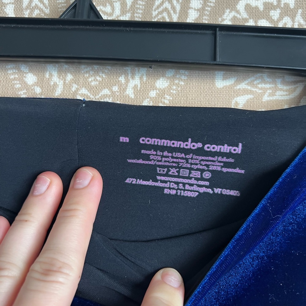 Commando Sapphire Blue Perfect Control Velvet Leg… - image 5